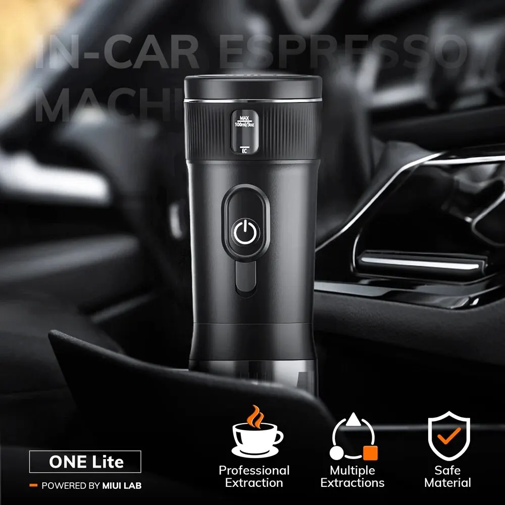 Taşınabilir kahve makinesi MIUI küçük Espresso makinesi DC12V seyahat kahve makinesi araba açık havada kamp Backpacker için hafif