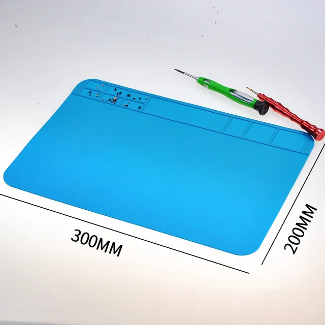 Tamir pedi yalıtımı ısıya dayanıklı lehimleme istasyonu silikon Mat çalışma izolatör pedi masa bakım platformu telefon izleme aracı