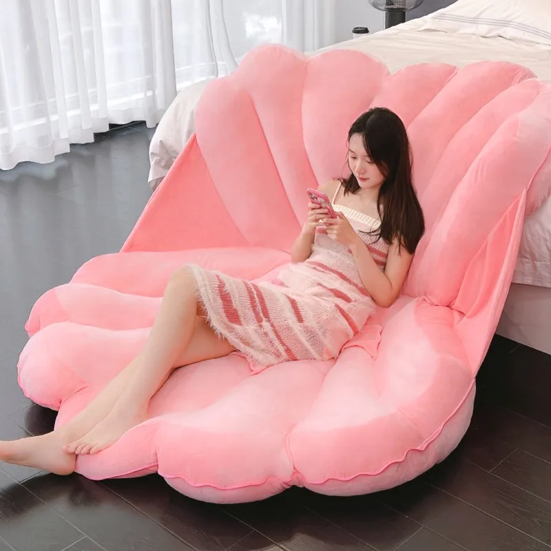 Tasarımcı pembe kanepe noel Recliner fasulye torbası sıradışı kanepe Ultralight tam vücut tasarım Canape Salon oturma odası mobilya dinlenmek