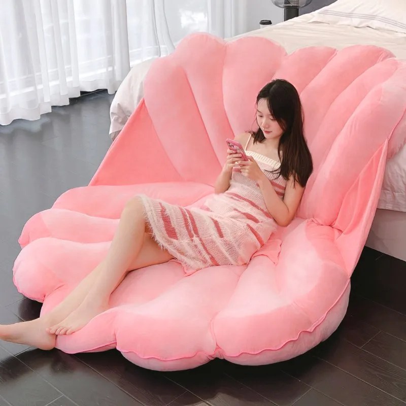 Tasarımcı pembe kanepe noel Recliner fasulye torbası sıradışı kanepe Ultralight tam vücut tasarım Canape Salon oturma odası mobilya dinlenmek