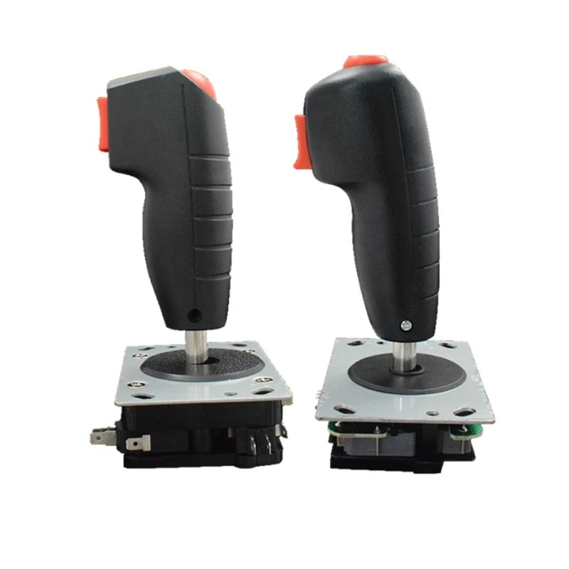 Titreşim tetik Joystick ile oyun kolu uçuş sopa kırmızı üst yangın düğmesi 8 yönlü yön kontrolü Wshaft Arcade