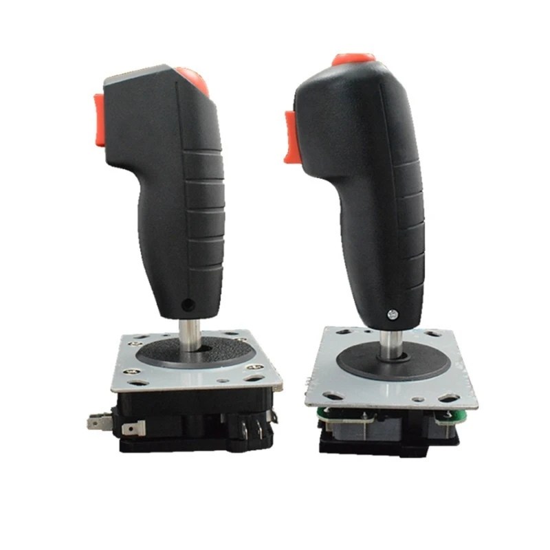 Titreşim tetik Joystick ile oyun kolu uçuş sopa kırmızı üst yangın düğmesi 8 yönlü yön kontrolü Wshaft Arcade