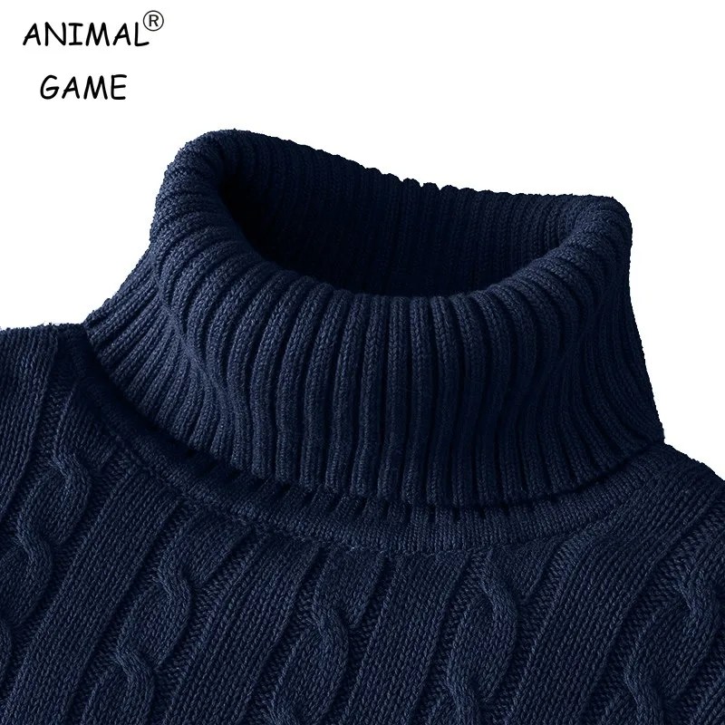 Tortum kış sıcak balıkçı yaka kazak erkek rahat neck neck örme kazak sıcak tutmak erkekler Jumper örgü yün kazak