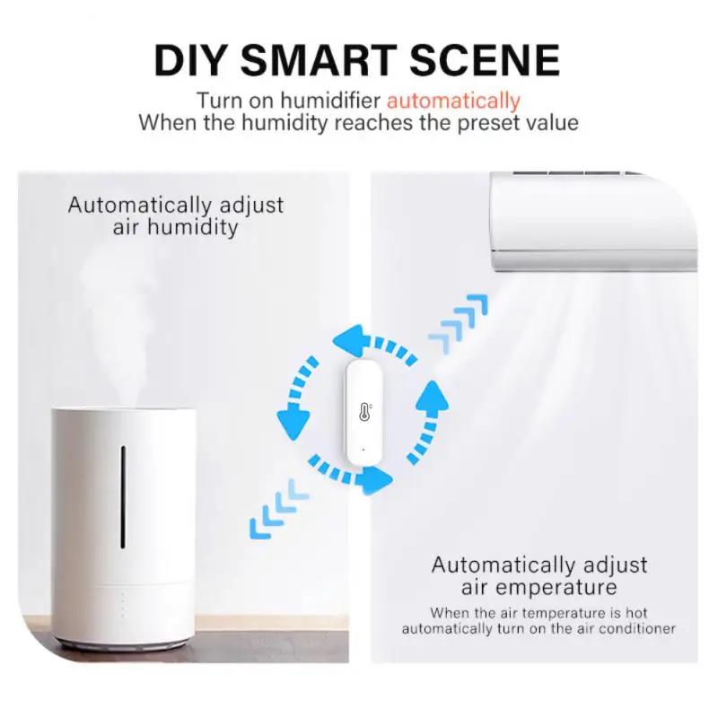 Tuya akıllı ZigBee / WiFi sıcaklık ve nem sensörü kapalı higrometre termometre Alexa Google yardımcısı üzerinden SmartLife App