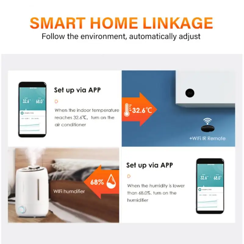 Tuya akıllı ZigBee / WiFi sıcaklık ve nem sensörü kapalı higrometre termometre Alexa Google yardımcısı üzerinden SmartLife App