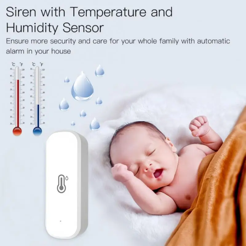 Tuya akıllı ZigBee / WiFi sıcaklık ve nem sensörü kapalı higrometre termometre Alexa Google yardımcısı üzerinden SmartLife App