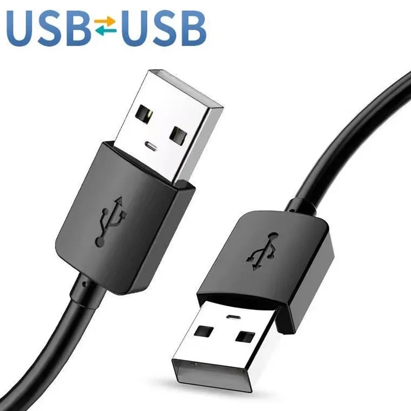 USB tip A tipi çift erkek USB2.0 uzatma kablosu radyatör için sabit Disk Webcom kamera USB A genişletici veri kablosu