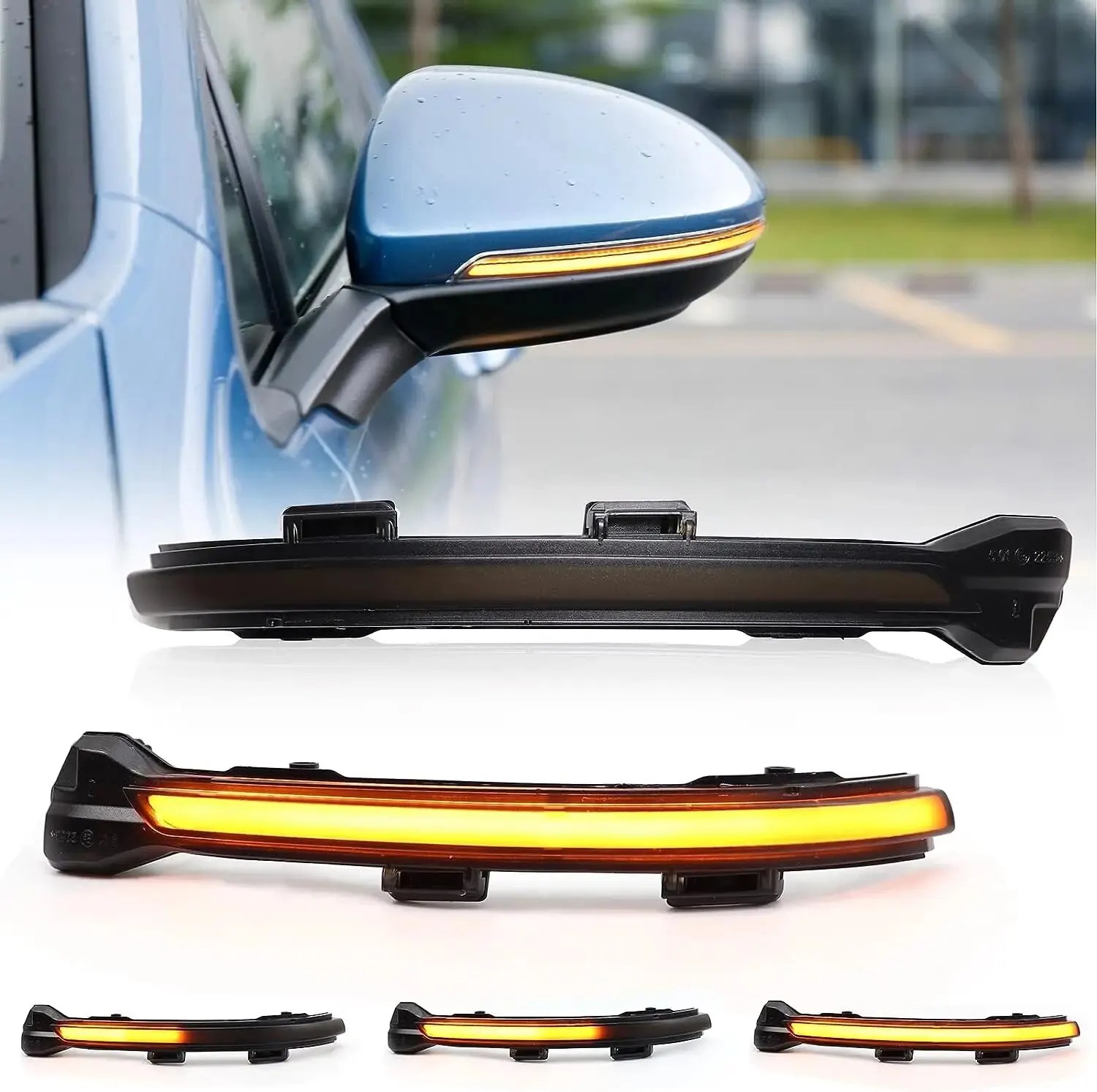 VW Golf 7 için VII MK7.5 JETTA MK7 Touran dinamik dönüş sinyali LED yan kanat dikiz aynası gösterge flaşör sıralı işık