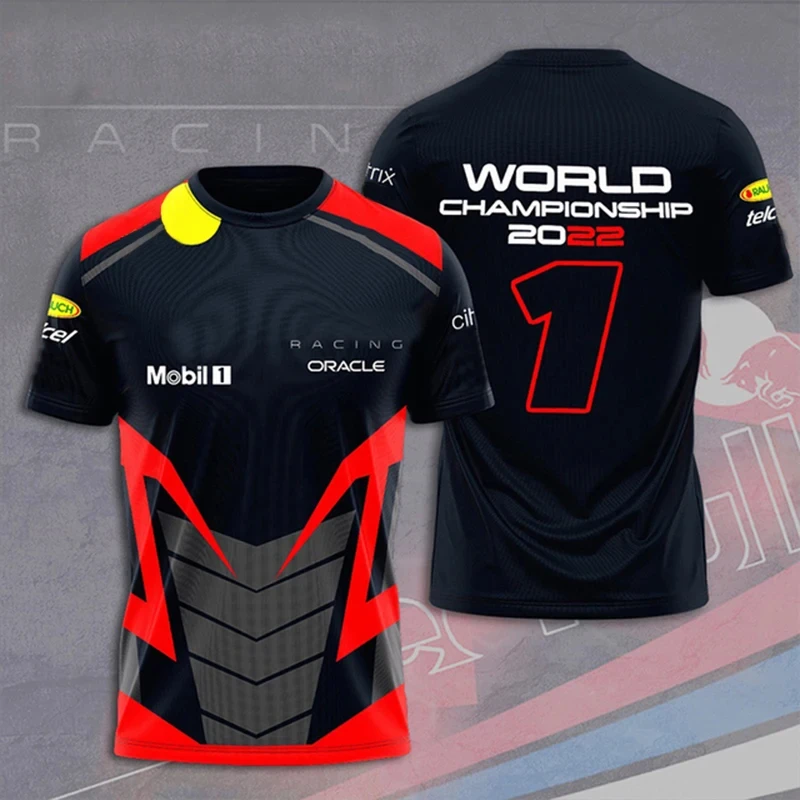 Verstappen dünya şampiyonu yarışçı Harajuku erkek tişört hollandalı yarış Fan logosu yeni moda nefes rahat o yaka üst
