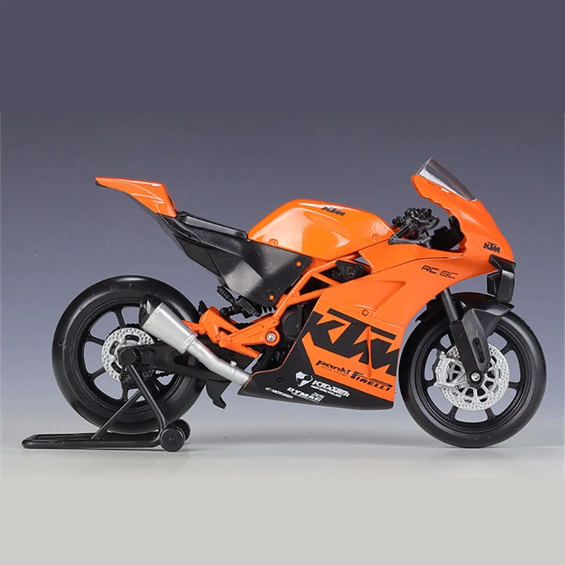 Welly 1:12 KTM RC 8C alaşım yarış motosiklet modeli Diecasts Metal sokak yol spor motosiklet modeli koleksiyonu çocuk oyuncakları hediyeler