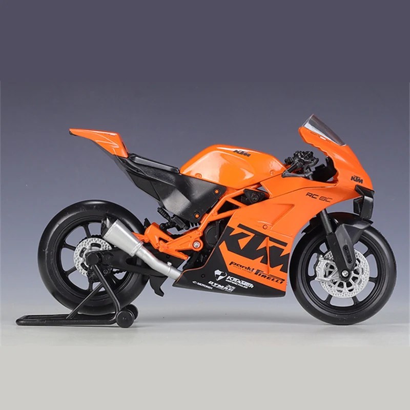 Welly 1:12 KTM RC 8C alaşım yarış motosiklet modeli Diecasts Metal sokak yol spor motosiklet modeli koleksiyonu çocuk oyuncakları hediyeler - Görsel 2