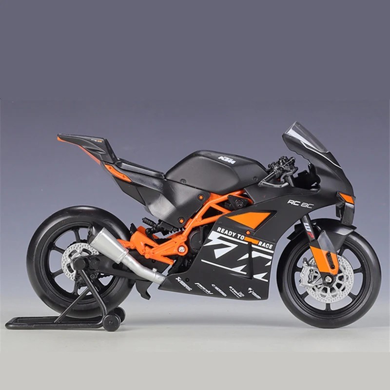 Welly 1:12 KTM RC 8C alaşım yarış motosiklet modeli Diecasts Metal sokak yol spor motosiklet modeli koleksiyonu çocuk oyuncakları hediyeler - Görsel 3