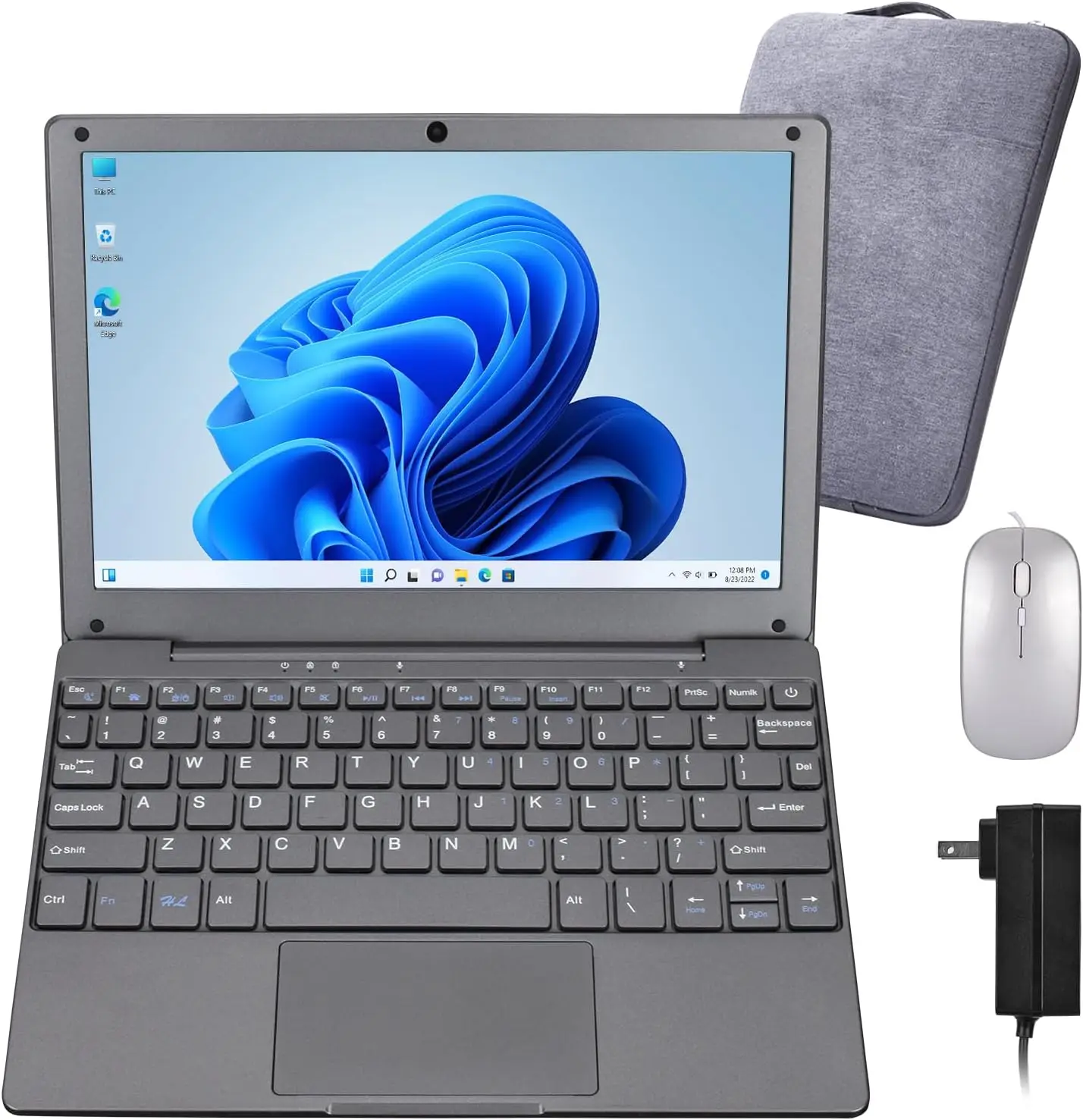 Windows 11 dizüstü bilgisayar 10.1 inç dizüstü bilgisayar Intel Celeron N4020 öğrenme dizüstü Netbook çocuklar erkekler kadınlar için (8GB/128GB)