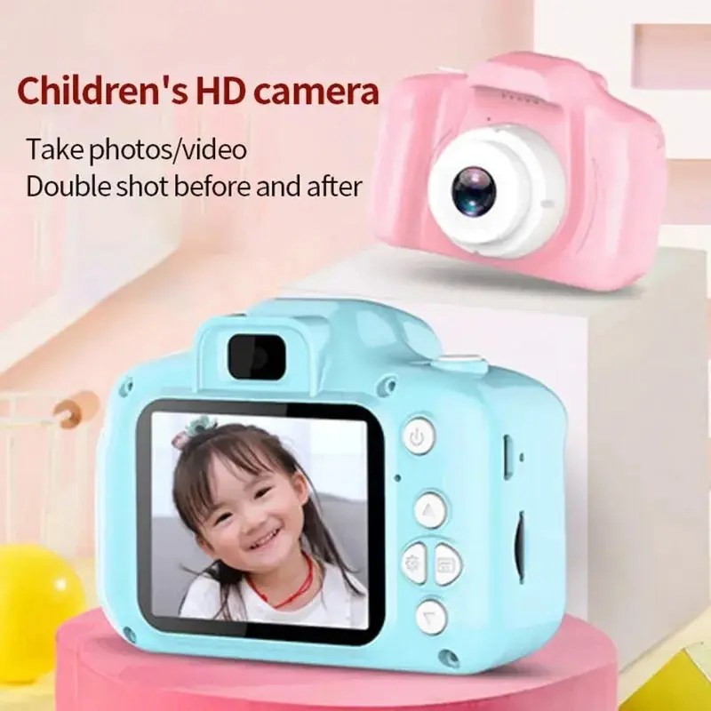 X2 çocuk Mini dijital kamera fotoğraf çekebilirsiniz HD Video küçük kamera fotoğraf çocuk doğum günü hediyesi çocuk oyuncakları çocuklar için