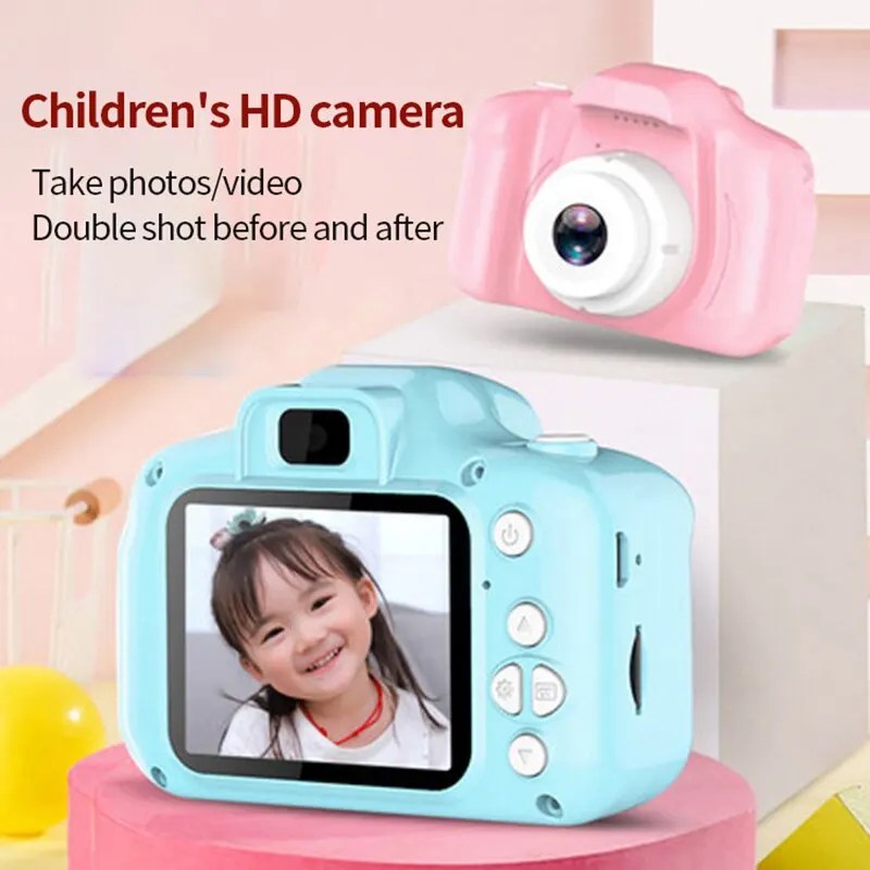 X2 çocuk Mini dijital kamera fotoğraf çekebilirsiniz Video küçük Slr oyuncaklar