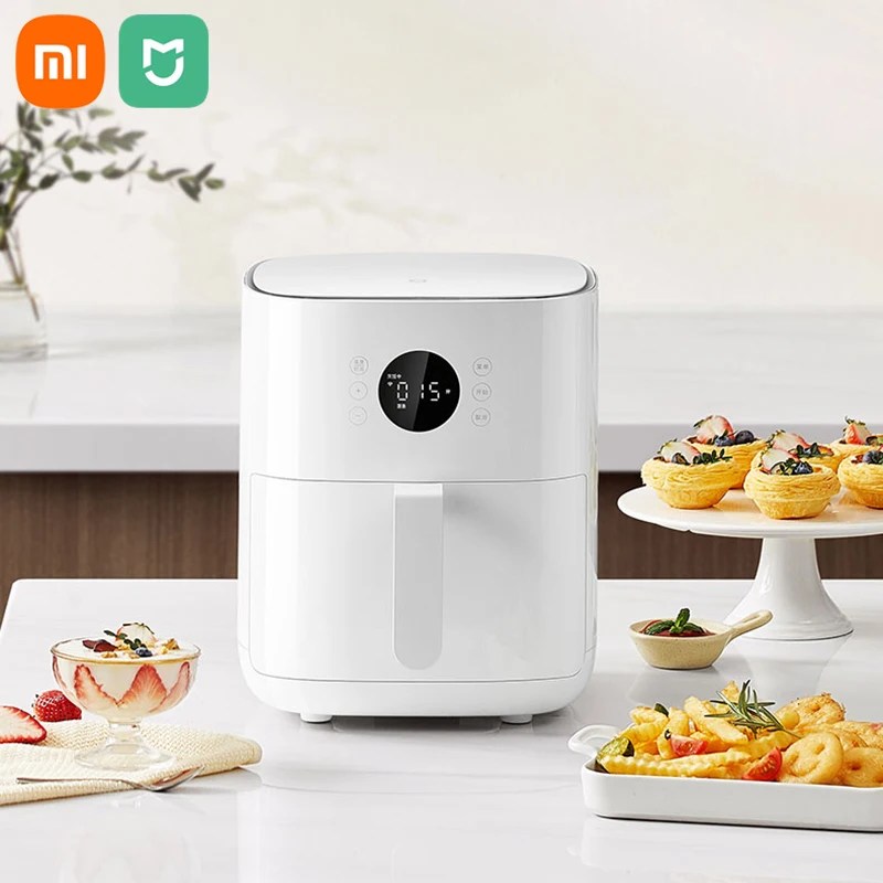 XIAOMI MIJIA hava fritöz 4.5L çok fonksiyonlu ev düşük yağ ve hafif yağ fritöz akıllı Precise hassas sıcaklık kontrolü