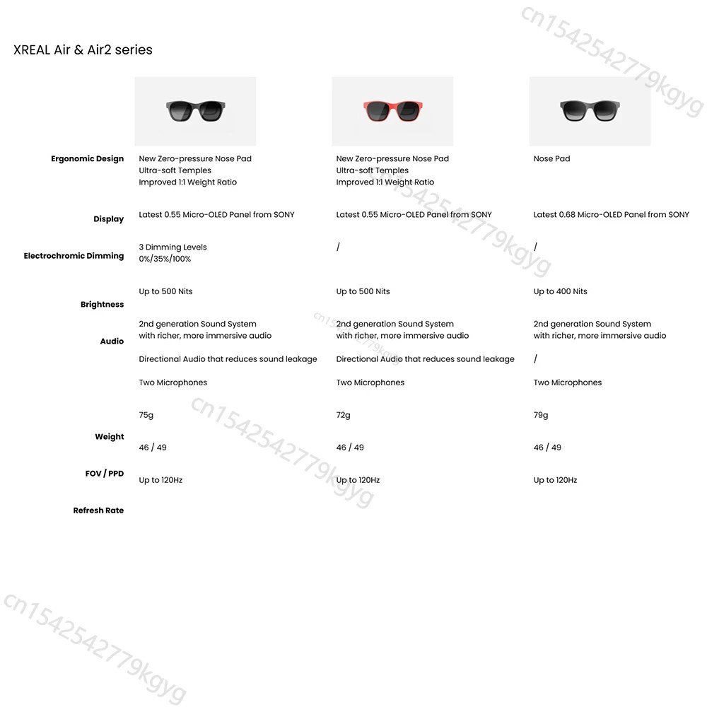 XREAL hava 2 Pro Nreal akıllı AR VR gözlük HD 130 inç uzay dev ekran özel sinema taşınabilir 1080p görünüm - Görsel 5
