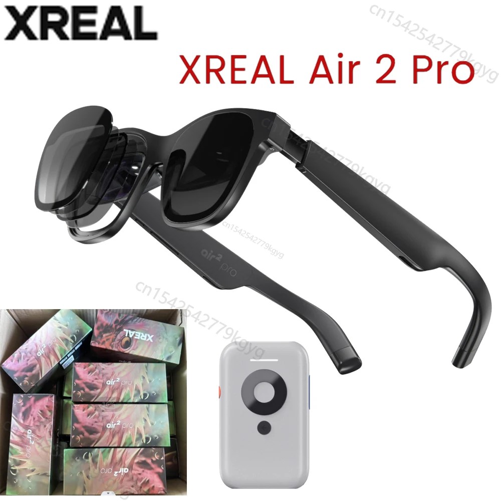 XREAL hava 2 Pro Nreal akıllı AR VR gözlük HD 130 inç uzay dev ekran özel sinema taşınabilir 1080p görünüm