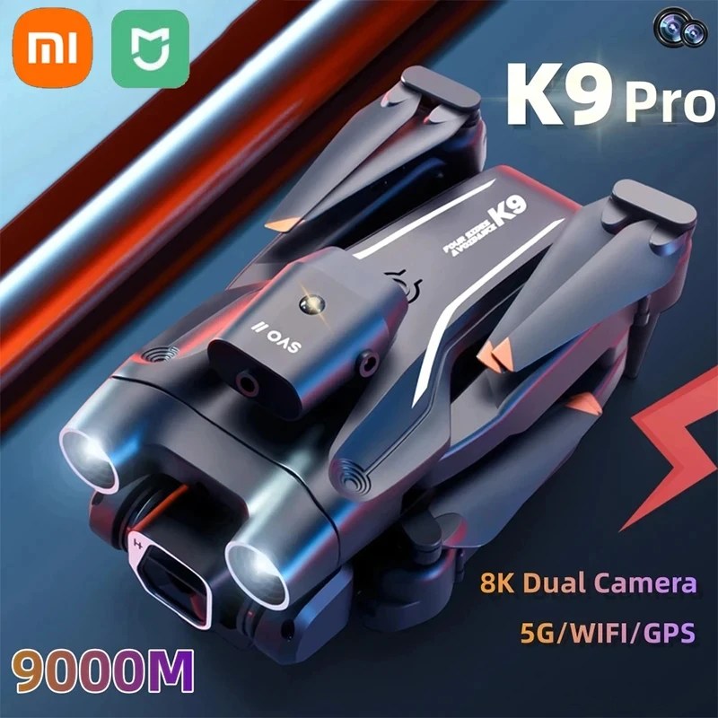 Xiaomi Mijia K9 Pro profesyonel hava fotoğrafçılığı Drone 8K çift kamera HD HDR engel kaçınma GPS takip bir anahtar dönüş