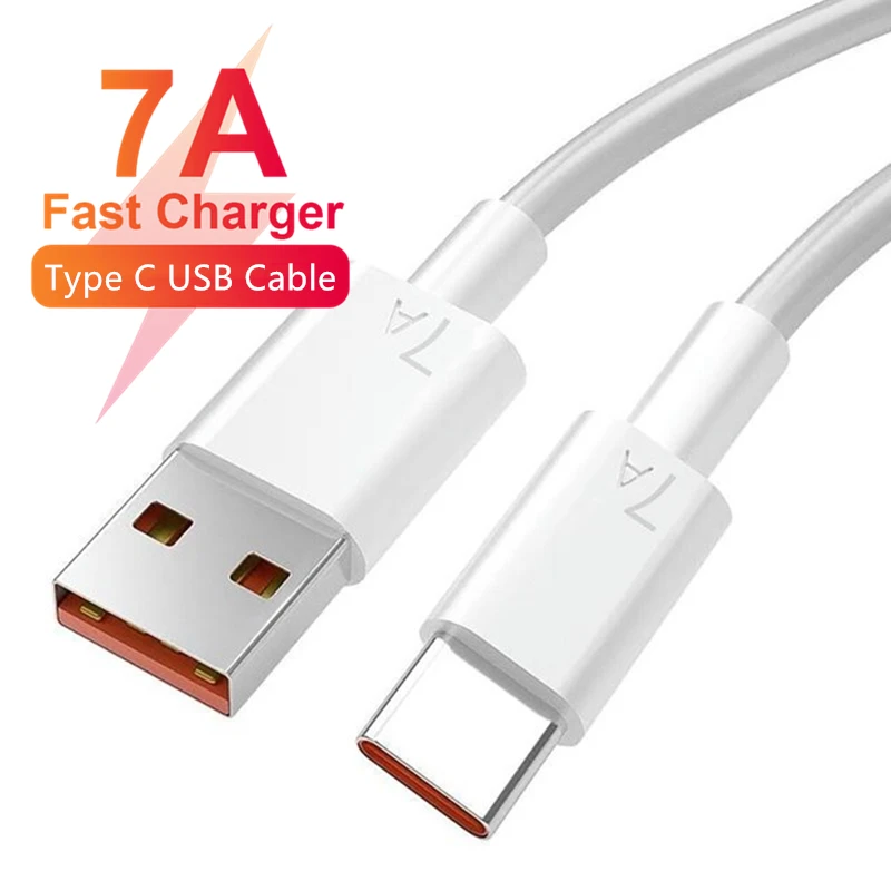 Xiaomi Redmi POCO için 100W 7A hızlı şarj USB tip C kablo Huawei onur OPPO OPPO 6 7 8 Android telefon USB-C şarj kablosu kablosu