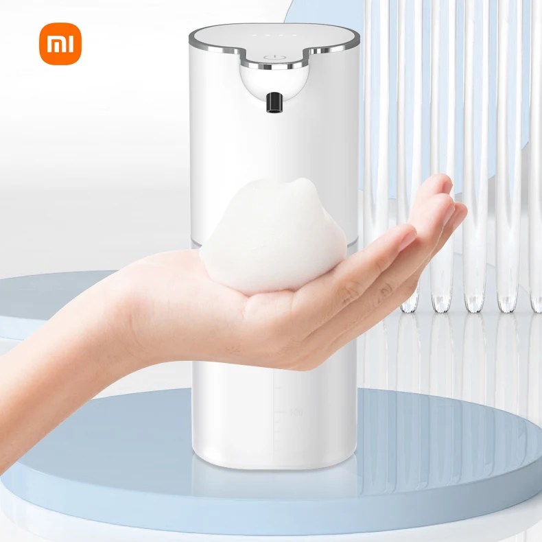Xiaomi otomatik köpük sabun dağıtıcıları banyo akıllı çamaşır el makinesi ile USB şarj 2 In 1 masaüstü ve duvar asılı 400ml
