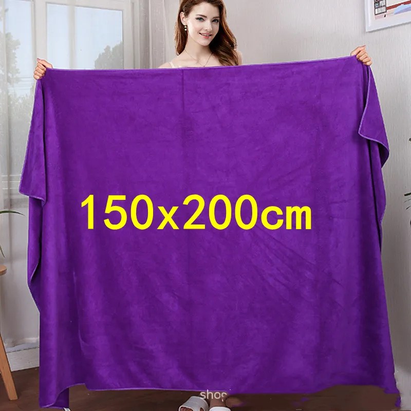 Yüksek kalite kalınlaşmak mikrofiber banyo havlusu, süper büyük, yumuşak yüksek emme ve çabuk kuruyan, hiçbir solma, çok fonksiyonlu kullanım