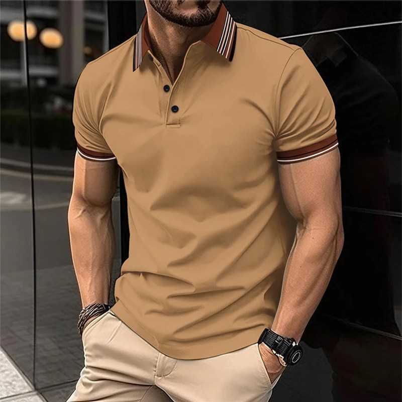 Yüksek kaliteli erkek yaz yeni kısa kollu tişört Polo GÖMLEK, erkek sıcak satış gündelik spor giyim, kırışıklık dayanıklı golf üst,
