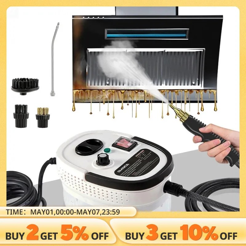 Yüksek sıcaklık buharlı temizleyici 2500W ev aletleri mutfak kaput araba temizleme makinesi Acidproof sterilizasyon 110V 220V
