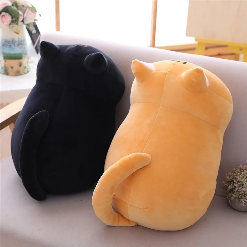 YOMDID 25/35/50cm sevimli yumuşak kedi peluş yastık kanepe yastığı Kawaii oyuncak dolması karikatür hayvan bebek çocuklar için çocuk yastıklar - Görsel 5