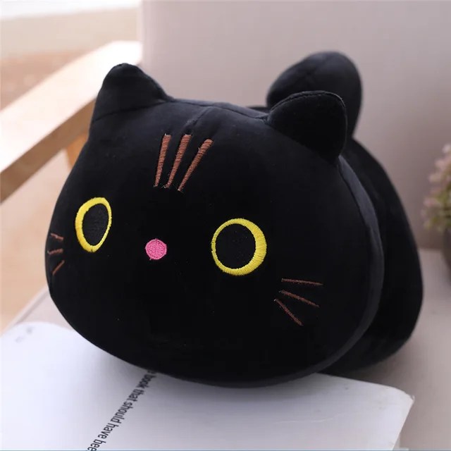 YOMDID 25/35/50cm sevimli yumuşak kedi peluş yastık kanepe yastığı Kawaii oyuncak dolması karikatür hayvan bebek çocuklar için çocuk yastıklar - Görsel 8