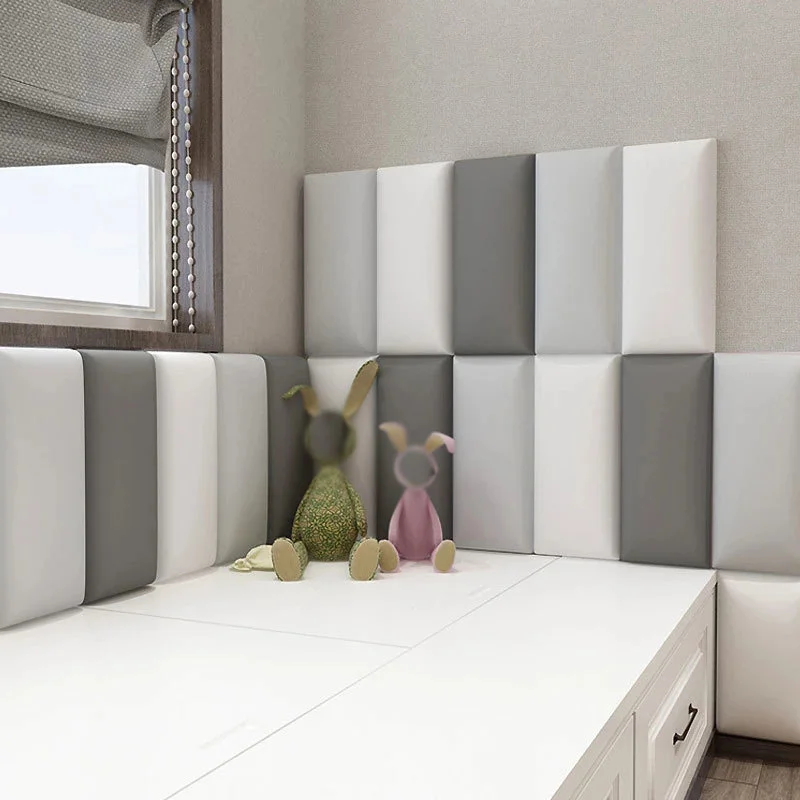 Yatak başlığı 3D duvar çıkartmaları kendinden yapışkanlı duvar kağıdı kafa kurulu duvar panelleri Tete De yaktı Cabecero Cama yatak başı