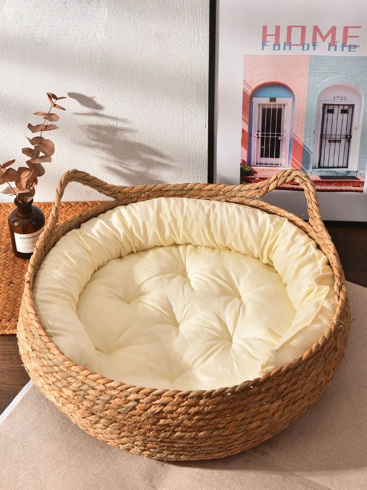 Yatak kedi evi yuva yaz serin yuva dört mevsim evrensel kedi tırmalama kurulu açık Pet kedi malzemeleri Mat Pet mobilya