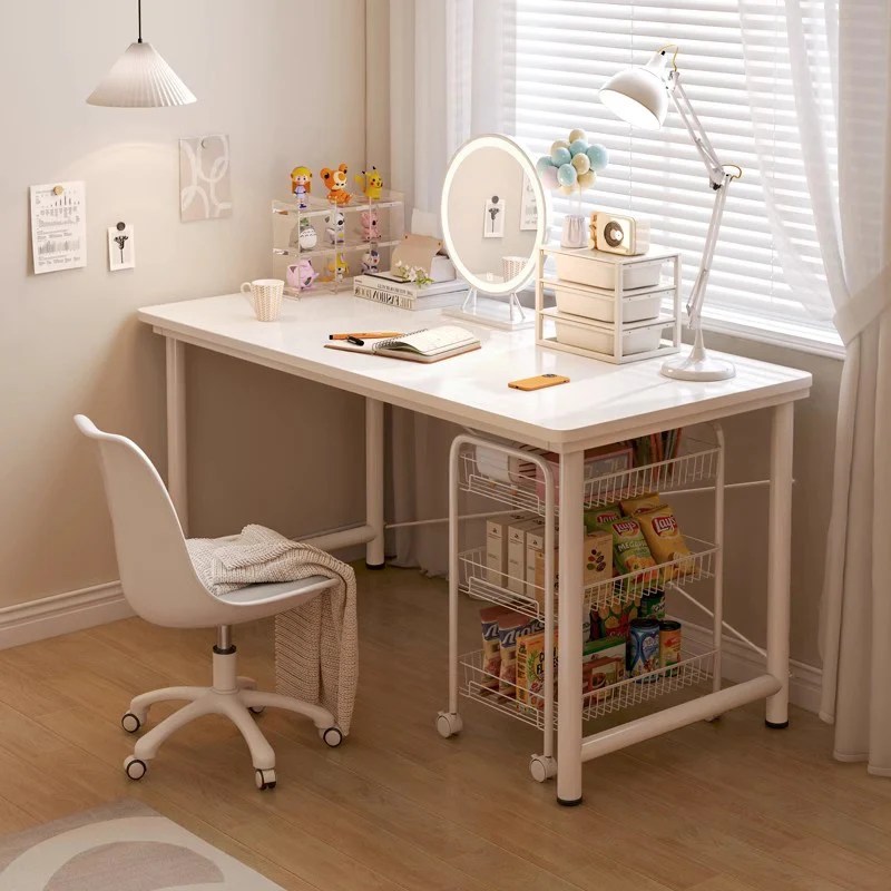 Yatak odası beyaz masa depolama Dresser makyaj kutusu ayna Vanity tabloları Modern nightdinler totomueble İskandinav mobilya LJ50DT