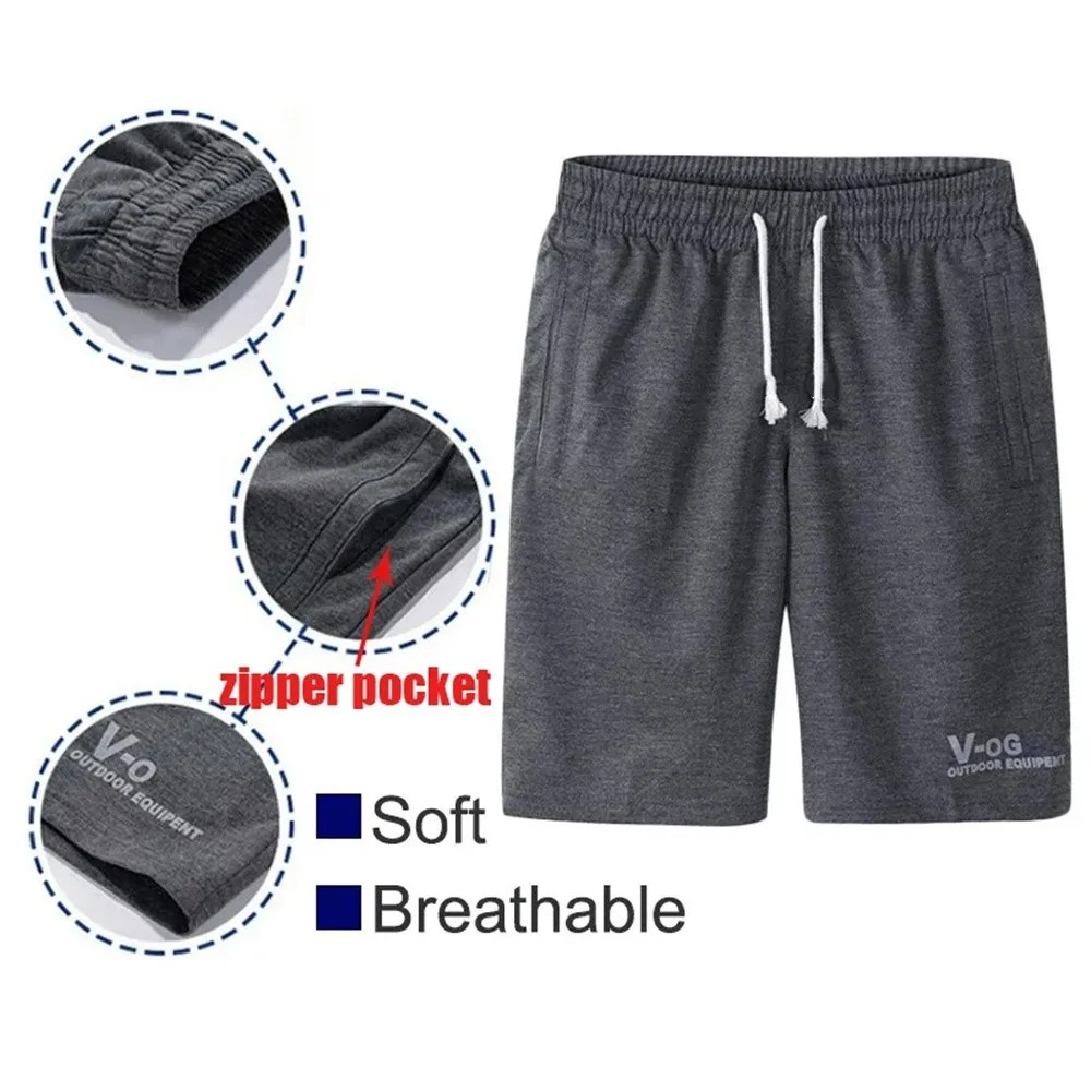 Yaz rahat şort erkekler Boardshorts nefes gevşek plaj kısa pantolon rahat spor basketbol spor Sweatpants pantolon - Görsel 5