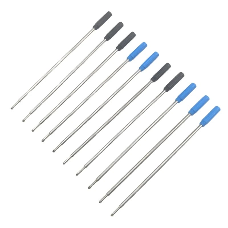 Yedekler (10 adet) değiştirilebilir tükenmez kalem kalemler yedekler, 1mm orta ucu - Görsel 2