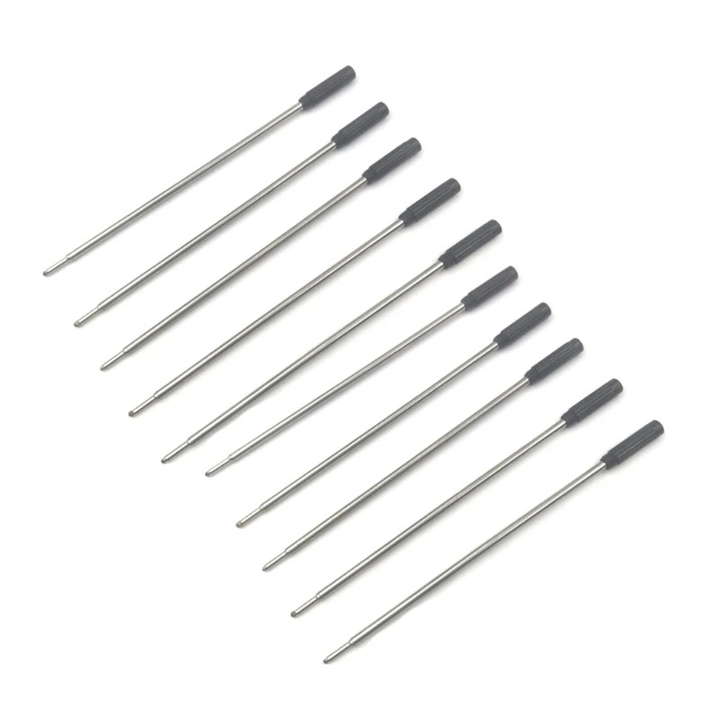 Yedekler (10 adet) değiştirilebilir tükenmez kalem kalemler yedekler, 1mm orta ucu - Görsel 4
