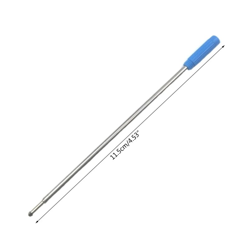 Yedekler (10 adet) değiştirilebilir tükenmez kalem kalemler yedekler, 1mm orta ucu - Görsel 6