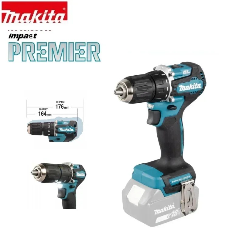 Yeni 2024 Makita ddfscrewdriver tornavida akülü perküsyon matkap 18V LXT elektrik değişken hız fırçasız Motor darbe güç araçları
