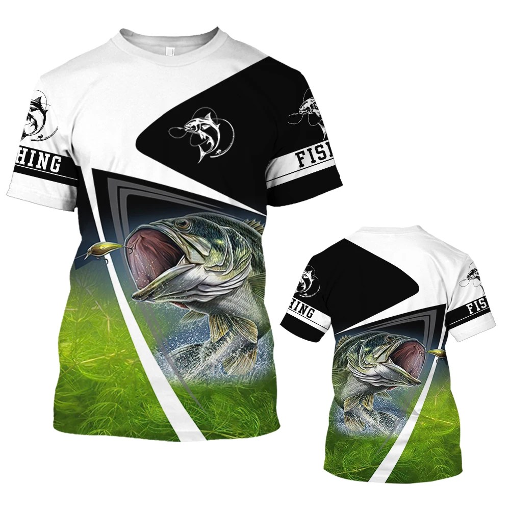 Yeni balıkçılık T-shirt erkekler TShirt köpek balık grafik giyim o-yaka boy erkek Tee gömlek için açık spor giyim yaz Tops