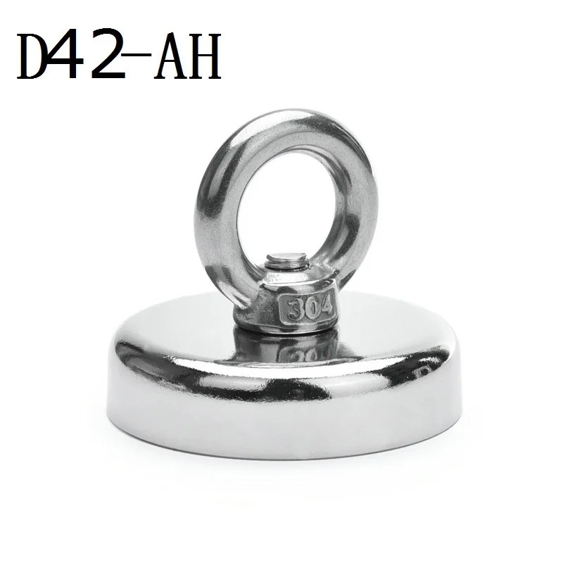 Yeni güçlü neodimyum mıknatıs çift yan arama manyetik kanca D48MM - D94mm süper güç kurtarma balıkçılık manyetik çelik bardak tutucu - Görsel 2