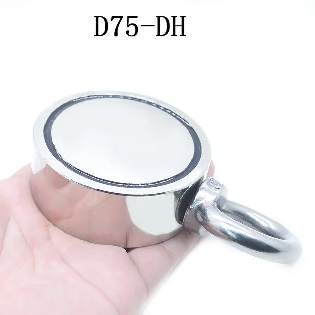 Yeni güçlü neodimyum mıknatıs çift yan arama manyetik kanca D48MM - D94mm süper güç kurtarma balıkçılık manyetik çelik bardak tutucu - Görsel 8