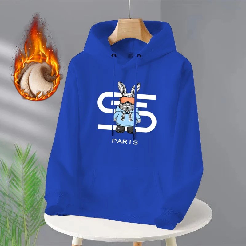 Yeni lüks moda Hoodies uzun kollu kazak kapüşonlu eşofman üstü Unisex baskı Hoodies rahat Streetwear için erkek giyim - Görsel 4