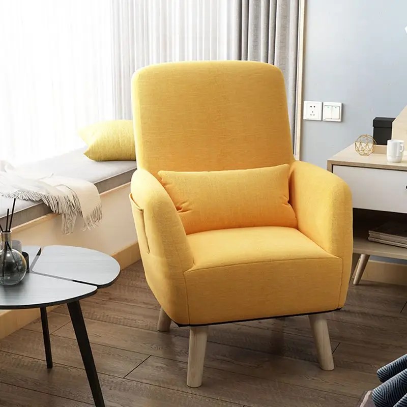 Yeni tembel kanepe balkon arkalığı sandalye yatak odası tek kanepe hemşirelik sandalye demonte edilebilir ve yıkanmış boş sandalye