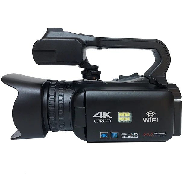 YouTube kamera 4K Ultra HD kamera 64MP akış kamera 4.0 "dokunmatik ekran dijital Video kamera - Görsel 8