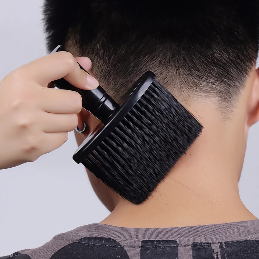 Yumuşak boyun yüz silgi fırçalar berber saç temiz Hairbrush sakal fırçası Salon kesme kuaför şekillendirici araçları fırça