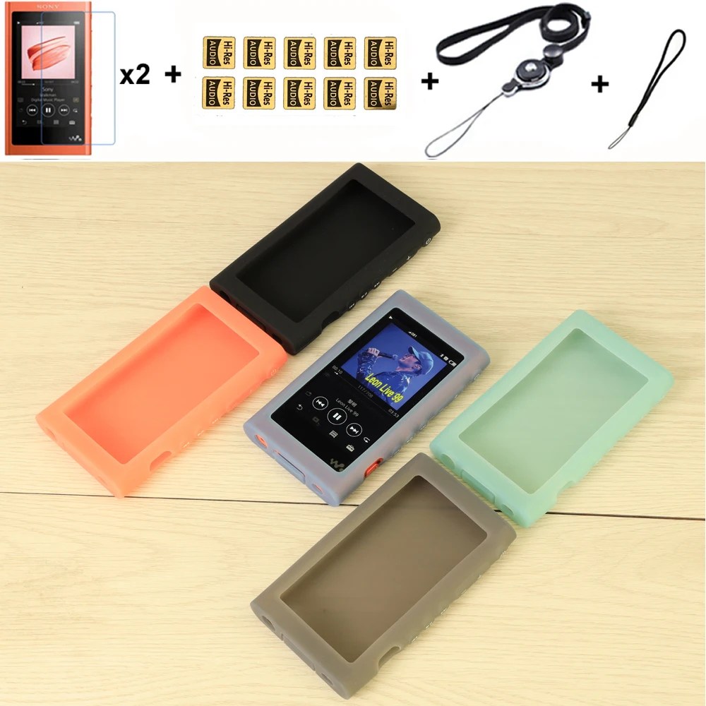 Yumuşak silikon koruyucu deli kılıf kapak için Sony Walkman NW A55HN A56HN A57HN A50 A55 A56 A57 MP3 MP4 oyuncu kılıfları