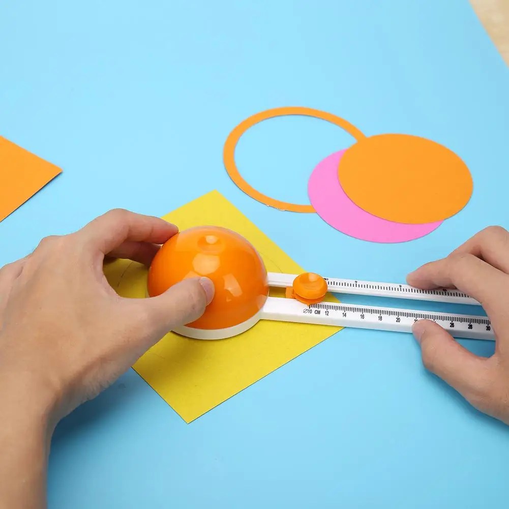 Yuvarlak kesme bıçağı yuvarlak kesme bıçağı Patchwork pusula daire Scrapbooking kendi başına yap kağıdı kart kesiciler