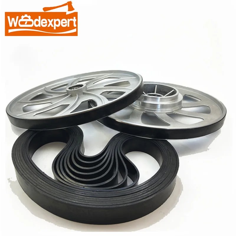 Şerit testere lastik lastikler halka 8 "(1425mm)/9"(1570 veya 1575mm)/10 "(1826mm) ahşap Metal kaydırma tekerleği şerit testere makinesi için, 2 adet