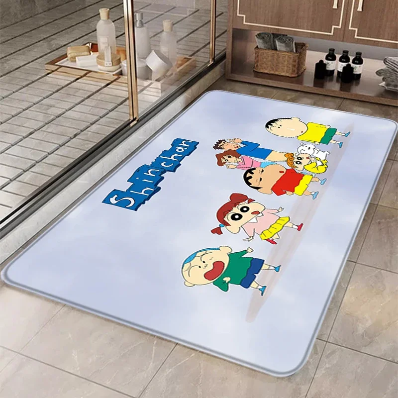 Çocuk odası Mat mum boya shin-chans sevimli halı giriş paspas banyo paspasları ev halı özel kilim mutfak halı ayak namaz kapı