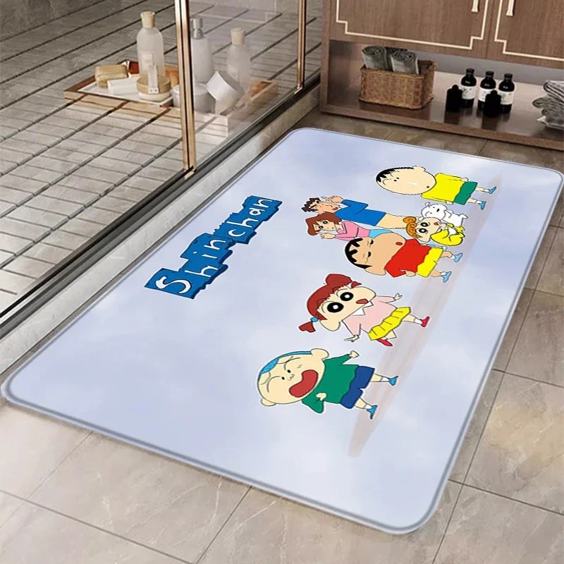 Çocuk odası Mat mum boya shin-chans sevimli halı giriş paspas banyo paspasları ev halı özel kilim mutfak halı ayak namaz kapı
